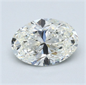 Diamante Natural 1.30 quilates, Ovalado , Color I, claridad VS2 y certificado GIA