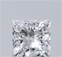 Natural Diamond 0.52 Carats, Princess with  Cut, I Color, VVS1 Clarity and Certified by GIA