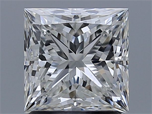 Picture of Natural Diamond 1.57 Carats, Princess with  Cut, G Color, VS2 Clarity and Certified by GIA