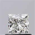 Diamante Natural 0.59 quilates, Princesa , Color J, claridad VVS2 y certificado GIA