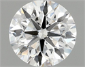 Lab Grown Diamond 1.02 Carats, Round with Excellent Cut, D Color, VS1 Clarity and Certified by IGI