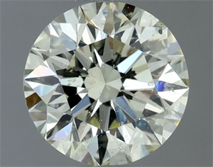 Picture of Natural Diamond 0.90 Carats, Round with Excellent Cut, M Color, SI2 Clarity and Certified by IGI