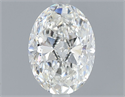 Natural Diamond 0.70 Carats, Oval with  Cut, F Color, VS2 Clarity and Certified by GIA