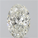 Natural Diamond 1.70 Carats, Oval with  Cut, J Color, SI2 Clarity and Certified by GIA