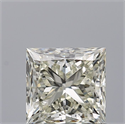 Natural Diamond 0.90 Carats, Princess with  Cut, M Color, VVS1 Clarity and Certified by GIA
