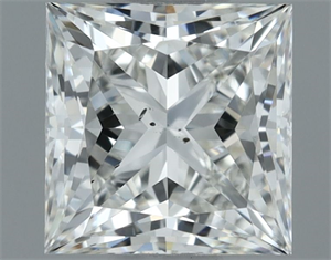 Picture of Natural Diamond 0.80 Carats, Princess with  Cut, I Color, SI1 Clarity and Certified by GIA