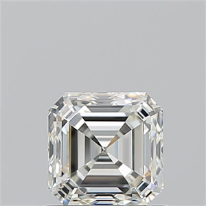 Picture of Natural Diamond 0.90 Carats, Asscher with  Cut, K Color, VVS2 Clarity and Certified by GIA