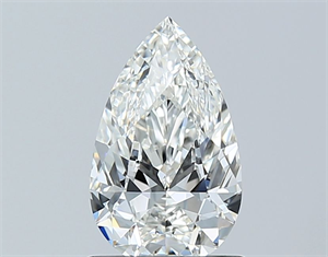 Picture of Natural Diamond 1.00 Carats, Pear with  Cut, G Color, VS1 Clarity and Certified by GIA