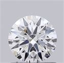 Lab Grown Diamond 0.70 Carats, Round with Ideal Cut, D Color, VVS1 Clarity and Certified by IGI