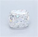 Natural Diamond 1.01 Carats, Cushion with  Cut, E Color, SI2 Clarity and Certified by GIA