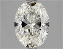 Natural Diamond 1.50 Carats, Oval with  Cut, G Color, SI1 Clarity and Certified by GIA