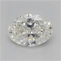 Natural Diamond 1.02 Carats, Oval with  Cut, J Color, SI1 Clarity and Certified by GIA