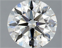 Natural Diamond 1.54 Carats, Round with Excellent Cut, H Color, IF Clarity and Certified by GIA