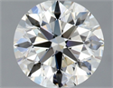 Natural Diamond 1.54 Carats, Round with Excellent Cut, H Color, IF Clarity and Certified by GIA