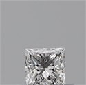 Diamante Natural 0.24 quilates, Princesa , Color E, claridad VVS2 y certificado GIA