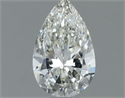 Natural Diamond 0.54 Carats, Pear with  Cut, H Color, VVS2 Clarity and Certified by IGI