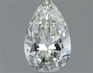Picture of Natural Diamond 0.54 Carats, Pear with  Cut, H Color, VVS2 Clarity and Certified by IGI