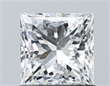 Natural Diamond 1.01 Carats, Princess with  Cut, E Color, SI1 Clarity and Certified by GIA