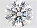 Lab Grown Diamond 6.01 Carats, Round with Ideal Cut, G Color, VS2 Clarity and Certified by IGI