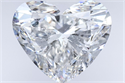 Natural Diamond 2.01 Carats, Heart with  Cut, E Color, SI2 Clarity and Certified by GIA