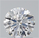 Natural Diamond 0.90 Carats, Round with Excellent Cut, D Color, SI1 Clarity and Certified by GIA