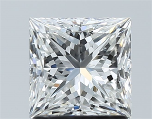 Foto Diamante Natural 1.51 quilates, Princesa , Color F, claridad VVS2 y certificado GIA de