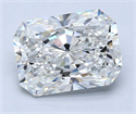 Diamante Natural 2.01 quilates, Radiante , Color G, claridad VS2 y certificado GIA