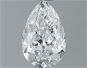 Diamante Natural 0.80 quilates, De pera , Color G, claridad SI2 y certificado GIA