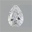 Diamante Natural 0.53 quilates, De pera , Color E, claridad VVS1 y certificado GIA