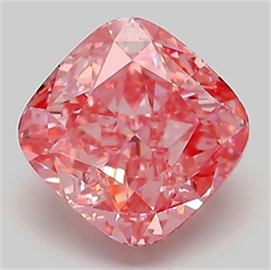 Picture of Lab Grown Diamond 2.04 Carats, CUSHION MODIFIED with  Cut, Fancy Vivid Pink Color, VVS2 Clarity and Certified by IGI