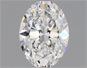 Natural Diamond 0.55 Carats, Oval with  Cut, D Color, VVS1 Clarity and Certified by GIA