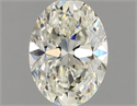 Natural Diamond 0.91 Carats, Oval with  Cut, H Color, VVS1 Clarity and Certified by GIA