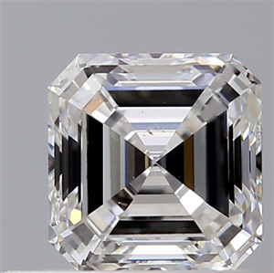 Foto Diamante Natural 0.50 quilates, Asscher , Color E, claridad VS2 y certificado GIA de
