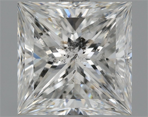 Foto Diamante Natural 2.01 quilates, Princesa , Color F, claridad SI2 y certificado HRD de