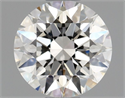 Natural Diamond 0.70 Carats, Round with Excellent Cut, H Color, IF Clarity and Certified by GIA
