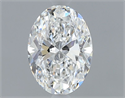 Natural Diamond 0.60 Carats, Oval with  Cut, E Color, VVS2 Clarity and Certified by GIA