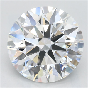 Picture of Lab Grown Diamond 3.65 Carats, Round with Excellent Cut, D Color, FL Clarity and Certified by GIA