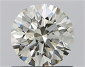 Natural Diamond 0.80 Carats, Round with Excellent Cut, J Color, VVS1 Clarity and Certified by IGI