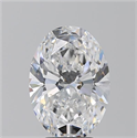 Natural Diamond 4.02 Carats, Oval with  Cut, E Color, VS2 Clarity and Certified by GIA