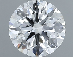 Picture of Natural Diamond 0.46 Carats, Round with Excellent Cut, E Color, VVS2 Clarity and Certified by GIA
