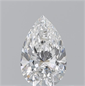 Natural Diamond 0.50 Carats, Pear with  Cut, E Color, VS2 Clarity and Certified by GIA