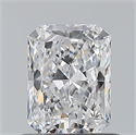 Natural Diamond 0.72 Carats, Radiant with  Cut, D Color, VS1 Clarity and Certified by GIA
