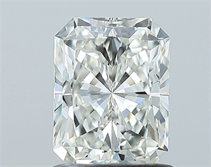 Picture of Natural Diamond 1.02 Carats, Radiant with  Cut, I Color, VS2 Clarity and Certified by GIA