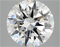 Lab Grown Diamond 3.07 Carats, Round with Ideal Cut, E Color, VS2 Clarity and Certified by IGI