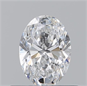 Natural Diamond 0.50 Carats, Oval with  Cut, E Color, VS2 Clarity and Certified by GIA