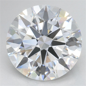 Picture of Lab Grown Diamond 4.37 Carats, Round with Excellent Cut, D Color, IF Clarity and Certified by GIA