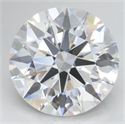 Lab Grown Diamond 4.37 Carats, Round with Excellent Cut, D Color, IF Clarity and Certified by GIA