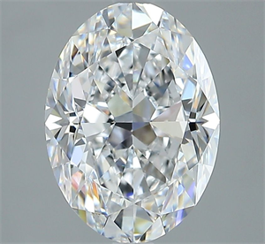 Picture of Natural Diamond 2.70 Carats, Oval with  Cut, D Color, VS2 Clarity and Certified by GIA