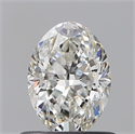 Diamante Natural 0.62 quilates, Ovalado , Color G, claridad SI1 y certificado GIA