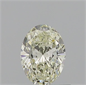 Natural Diamond 0.53 Carats, Oval with  Cut, M Color, VVS1 Clarity and Certified by GIA